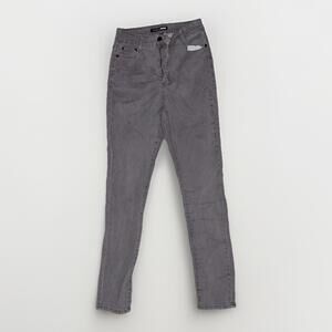 Fashion Nova Jeans Womens Size 9 Juniors Gray Denim Skinny High Waisted Stretch